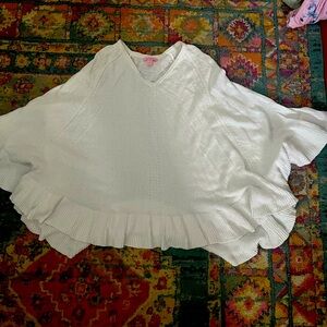 Lilly Pulitzer Shaw s/m mostly osfm clean cotton white